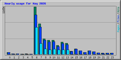 Hourly usage for May 2026